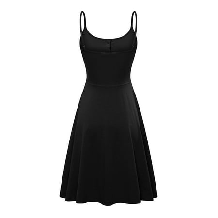 

DxhmoneyHX Women s Sleeveless Maternity Dress Casual Spaghetti Straps Cami Swing Dress Summer Pleated Dress Pregnancy Clothes