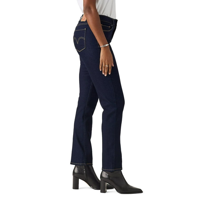 Levi's Women's Classic Straight Jeans - Mid Rise, 5-Pocket, Lapis Dark Horse Wash (29xL)