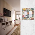 thumbnail image 5 of Yayeee Rocker Switch Wall Plate 1-Gang 4.6"x2.9" Home Decorative Outlet Cover, Orange Japanese Flowers Pattern, 5 of 6