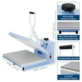 thumbnail image 5 of Danolapsi Heat Press 16"x24", Heat Press Machine, Even Heating Technology, Large Operating Panel, Industrial Digital Heat Transfer Machine Sublimation for T-Shirts, Clothes, Canvas Bags, 5 of 7