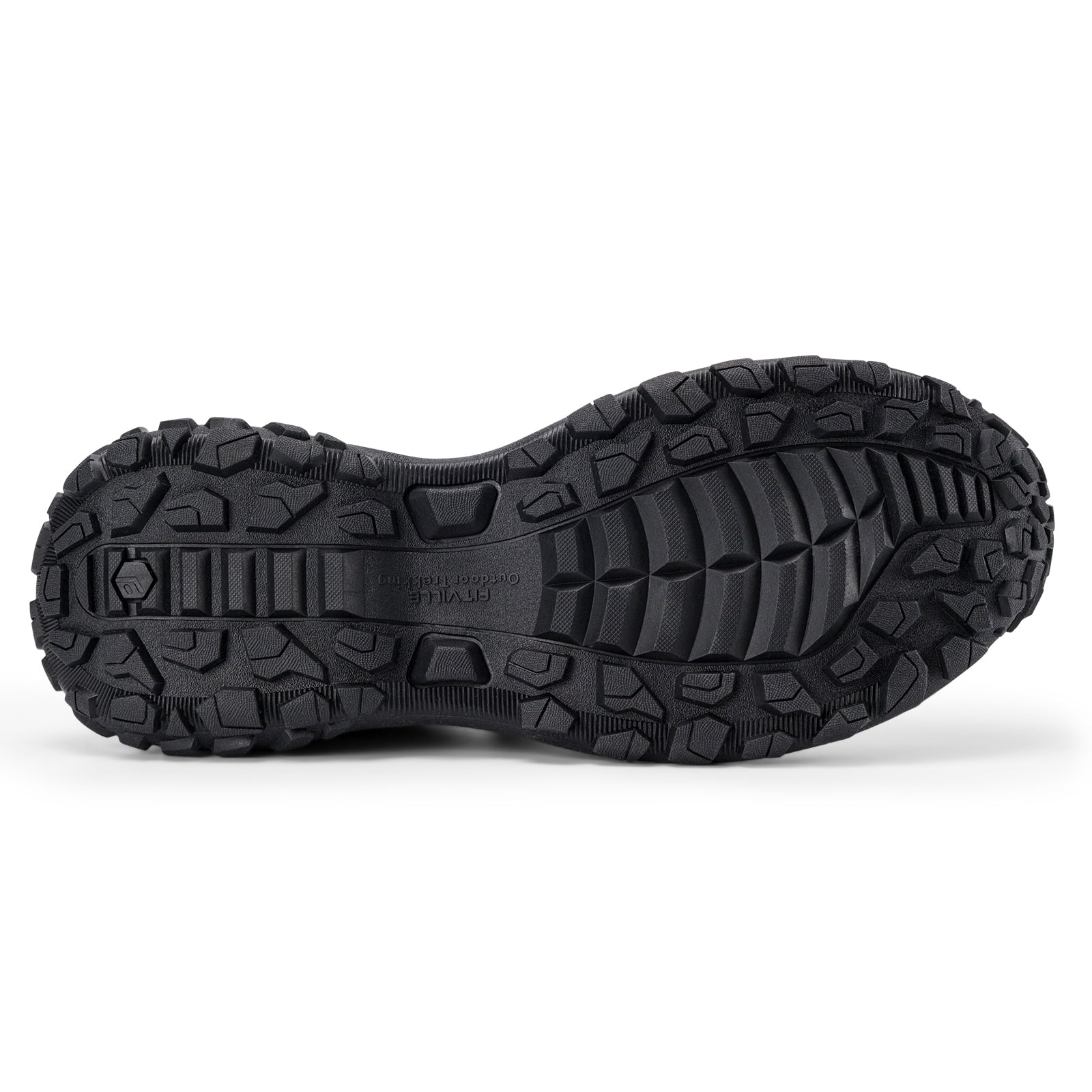 FitVille Extra Wide Mens Slip on Hiking Shoes Trekking Loafer with Arch Support