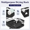 thumbnail image 4 of Kitsure Dish Drying Rack- Space-Saving Dish Rack  Dish Racks for Kitchen Counter  Durable Stainless Steel Kitchen Drying Rack with a Cutlery Holder  Drying Rack for Dishes  Knives  Spoons, 4 of 7