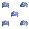 thumbnail image 2 of Transemion Operating Hats Nurse Durability Gourd-shaped Button Bright Colors Tie Back Multifunctional Work Uniform Working Caps G-06 5Set, 2 of 6