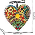 thumbnail image 5 of Large Mosaic Garden Heart Sculpture Decor Ornaments, Resin Colorful Love For Xxf, 5 of 5