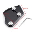 thumbnail image 1 of Black Side Pad Kickstand Stand Extension Plate For BMW K1600 GT GTL 2011-2015, 1 of 5