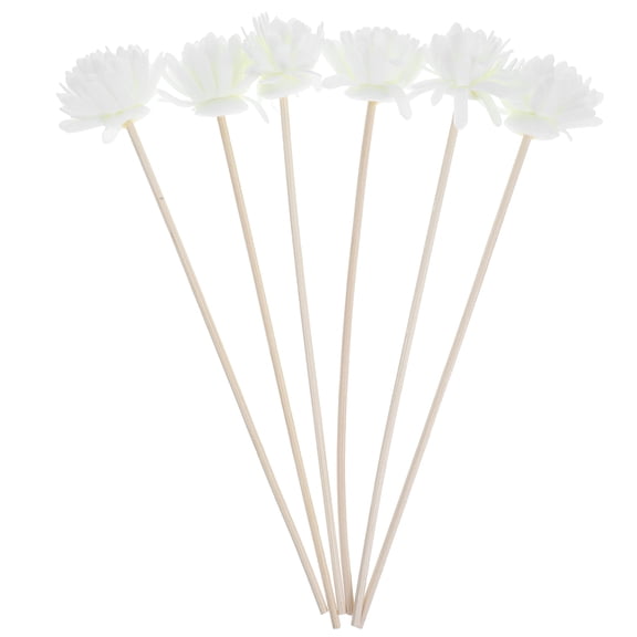 6 Pcs Aromatherapy Flower Volatilization Accessories Diffusers Essential Oil Office White
