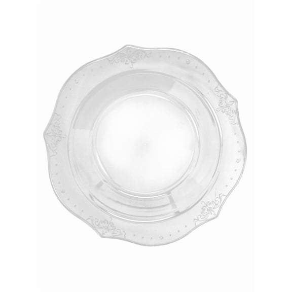 Antique Collection Clear w/ Antique Scrolled Trim Soup Bowls, 20ct