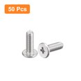 thumbnail image 3 of Unique Bargains M3x0.5x10mm 50Pack Metal Flat Round Head Screws Phillips Drive Machine Bolt, 3 of 5