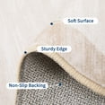 thumbnail image 4 of Hasoo 8' x 10' Beige Scalloped Washable Neutral Area Rug for Living Room Modern Geometric Accent Throw Carpet for Bedroom Non-Slip Floor Cover Room Home Decor, 4 of 7