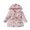 Rose Red, variant on LYMAYTER ‌Kids Hooded Bathrobe Girls Flannel Dressing Gown Sleepwear Boys Spa Robe 1-7 Years