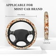 thumbnail image 3 of Cauagu Wildflowers Vintage Print Car Steering Wheel Cover - Universal Car Accessory for Diverse Cars for Steering Wheel with a Diameter of 14.5"-15", 3 of 7