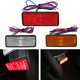 thumbnail image 2 of reflector LED ámbar blanco y rojo de 12 V, luz de posición lateral de advertencia de freno trasero para Jeep, camión, remolque, motocicleta y scooter, 2 of 5