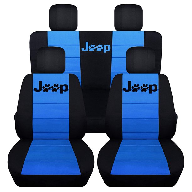 Designcovers Fits 2011 to 2012 Jeep Wrangler 4 Door Paw Prints 22 Color