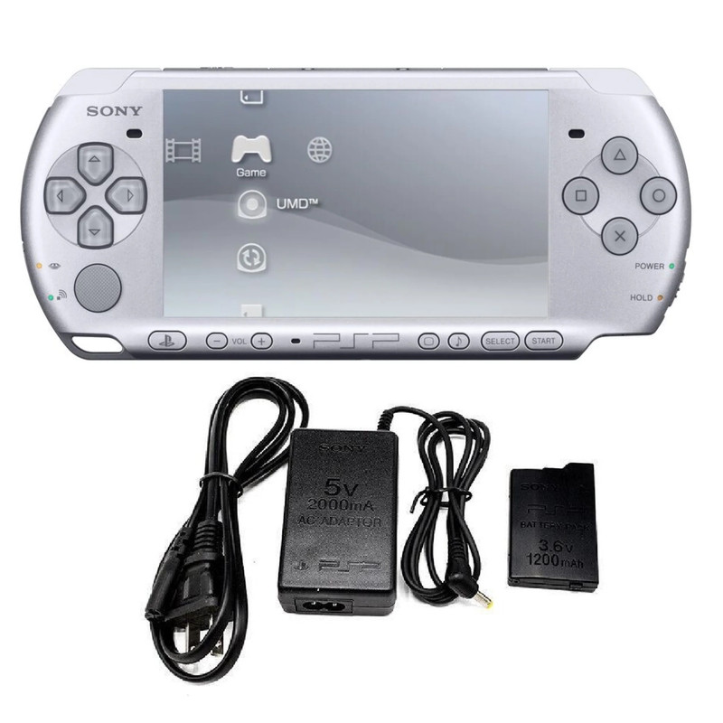 PlayStation Portable PSP 3000 Gaming Console, 32MB, Silver