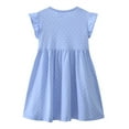 thumbnail image 7 of WIBACKER 2-7T Toddler Girl's Summer Dress Cotton Ruffle Sleeve Swing A-Line Casual Sundress - Rabbit, 7 of 7