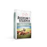 American Stockman High Purity Fine Stock Salt for Beef, Dairy Cattle, Sheep, Pigs and Horses