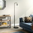 thumbnail image 3 of Evelyn&Zoe Henderson Arc Floor Lamp with Glass shade in Blackened Bronze/Clear, 3 of 7