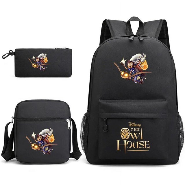 3pcs The Owl House Bookbag Kids Backpack Boys Girls School bags Shoulder Bag Set Daily Backpacks Mochilas