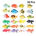 thumbnail image 2 of Plastic Fish Model 24pcs Fish Models Simulation Marine Organism Toy Preschool Kids Educational Toys (12pcs Tropical Fish and 12pcs Goldfish), 2 of 8