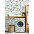 thumbnail image 4 of Retro Peel and Stick Wallpaper Pastel Butterflies Flowers Botanical Wall Mural 17.7in x 9.8ft Self Adhesive Removable Wall Paper Renter Friendly Wallpaper for Nursery Bedroom Cabinets, 4 of 8
