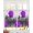 Purple, variant on Purple Rose Sheer Curtains 39 Inch Length 2 Panels Set for Living Room/Bedroom, Raindrops Floral Butterfly Abstract Grey Art Kitchen Curtains Grommet Semi-Sheer Curtains Window Treatments 27.5"x39"x2