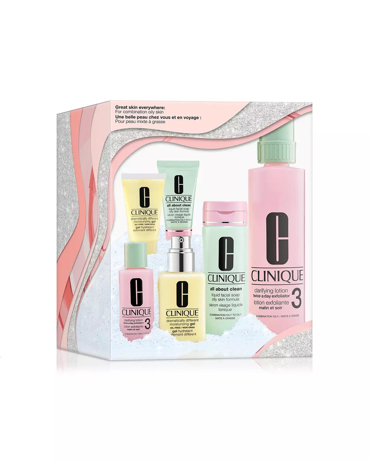 Clinique Happy&Origins Spring Fever セット clinique 3 steps system for dry / dry combination skin set