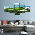 thumbnail image 2 of TISHIRON 5PCS Framed Canvas Wall Art Set,50"x24" Blue Sky Sea Golf Course Coast Canvas Art Decor, 2 of 7
