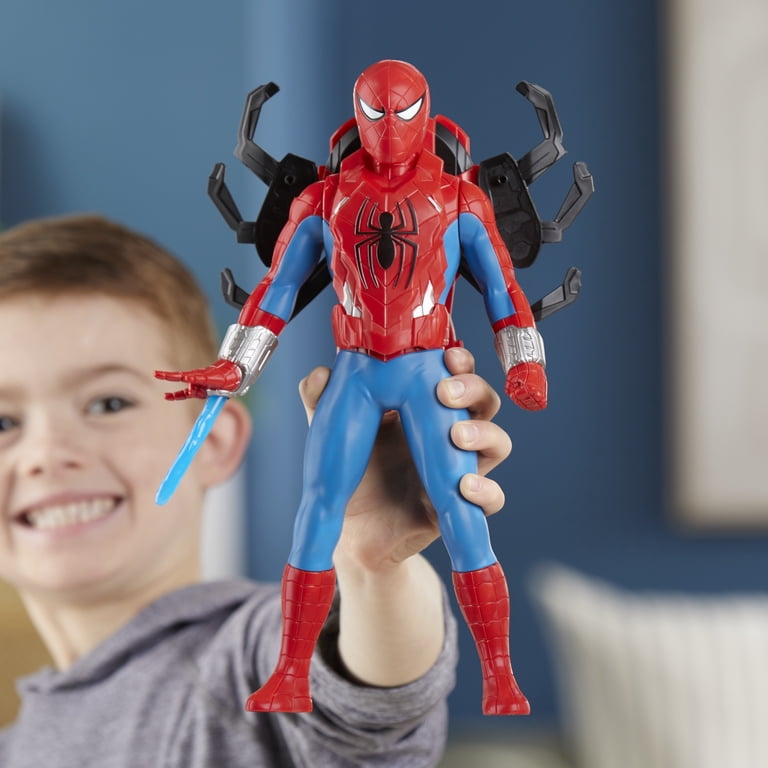 Spider-Man - Action Figure Deluxe 33 Cm Con Armatura Intercambiabile E Thwip Blast