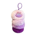 thumbnail image 2 of Tuvgenk Adorable Plush Worm Keychain, Colorful Furry Balls Bag Charm for Women, 2 of 6