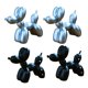 thumbnail image 1 of Decoración Decorativa Del Ornamento Del Escritorio De La Coleccionable Del Perro Del Globo Metálico De La Resina 4Pcs Sunnimix Figura de globo coleccionable, 1 of 8