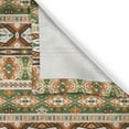 thumbnail image 6 of Ambesonne Tribal Grommet Curtain, Aztec Mayan Style Stripe, 50" x 63", Green Brown Amber, 6 of 6