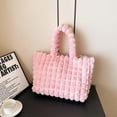 thumbnail image 6 of Furry Purse, Fluffy Tote Bag for Women Winter Faux Fur Bag Fuzzy Purse and Handbags, 6 of 7