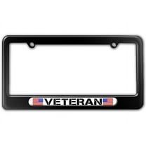 Military Veteran - American Flag License Plate Frame