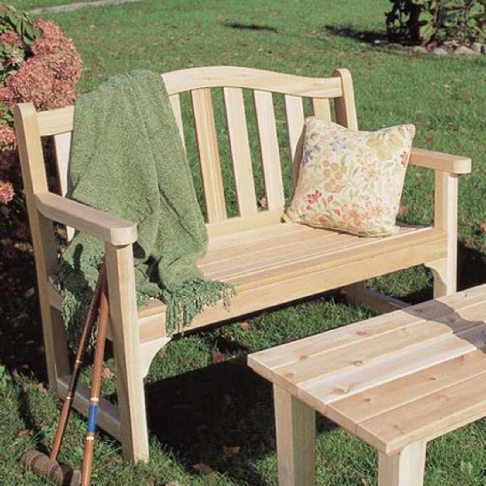 Rustic Natural Cedar Furniture 4 ft. Camel Back Settee Bench - Walmart.com