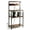 Brown-23Inch, variant on Atilioo Kitchen Bakers Rack with Power Outlet, 4 Tiers Coffee Bar Table, Oven Microwave Stand, Storage Shelf, Appliance Organizer, 23" Gray