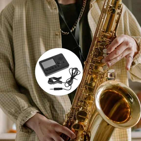 NIAIZEK Wind Instrument Tuner Set for Alto Saxophone, Flute, Trumpet - Accurate Music Practice & Studio Instrument Tuning (3.94x2.48x0.71in)