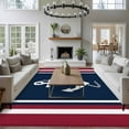 thumbnail image 4 of Vintage Nautical Flag Area&nbsp;Rug 5x7ft Anchor Red White Striped Medieval Non-Slip&nbsp;Washable Square&nbsp;Rugs Soft Felt Indoor Floor Mat for Bedroom Kitchen Living Room Bathroom, 4 of 9
