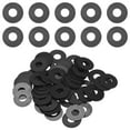 thumbnail image 1 of Uxcell 60-Pack M8 Arandelas Planas de Nylon 8mm ID 20mm OD 1mm Grosor Espaciador de Sellado Junta Anillo Negro, 1 of 6