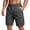 Dark Gray, variant on Satingcolo Mens Cargo Shorts Oversized Twill Mens Shorts Summer Elastic Waist Lightweight Outdoor Cargo Pants with Multi Pockets Khaki M