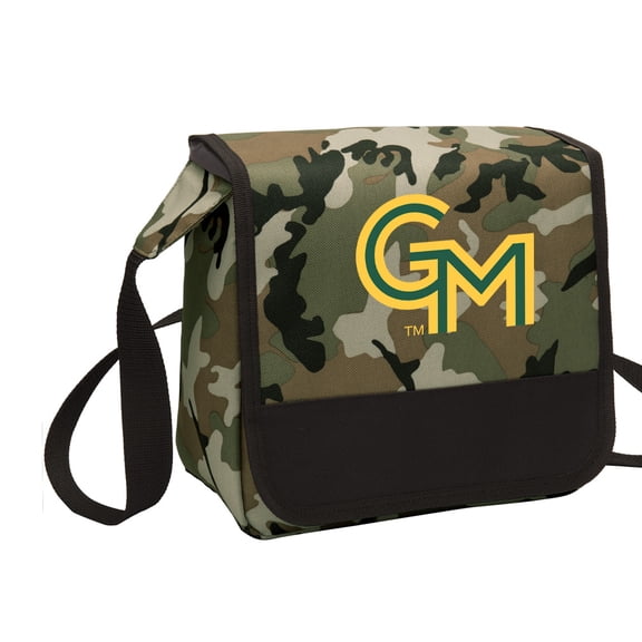 George Mason Lunch Bag Camo Design Stylish OFFICIAL GMU Lunchbox Cooler