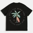thumbnail image 4 of Women’s Christian Beach Tee – Bible Verse Coconut Tree Graphic | Short Sleeve Coastal Faith Tops, 4 of 6