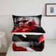 thumbnail image 5 of Juego de Cama Torre Eiffel para Niñas Twin Size Rojo Negro, 5 of 6