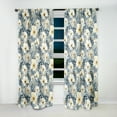 thumbnail image 4 of Designart "Minimalist Floral Whispers In Dreamy Garden I" Floral Curtain Single Panel, 4 of 6