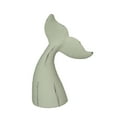 thumbnail image 5 of Zeckos White Cast Iron Whale Tail Bookends Home Decor Set of 2, 5 of 10