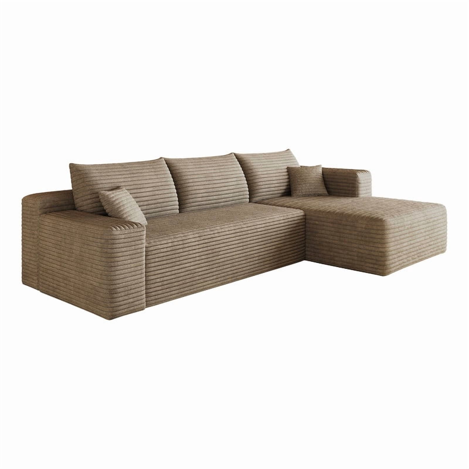 103" Cloud Sectional Sofa, Modern L-Shaped Modular Couch with Chaise Lounge, Minimalist Comfort Deep Seat Sofa for Living Room, Apartment, Bedroom, No Assembly Required