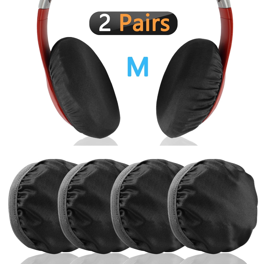 Geekria Flex Fabric Headphone Earpad Covers / Stretchable and Washable