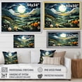 thumbnail image 4 of Designart "Green Orange Mosaic pastures I" Abstract Collages Canvas Art Print, 4 of 5