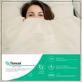 thumbnail image 5 of Tencel Split Cal King Sheet Sets for Adjustable Bed - 100% Eucalyptus Tencel Lyocell Sheets Sets - 5 Piece Split California King Sheets for adjustable Beds Tencel - Supersoft - Moisture Wicking(Ivory), 5 of 9