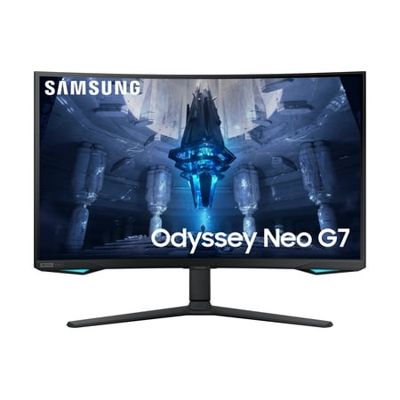 SAMSUNG 32" Class Odyssey Neo G7 4K UHD 165Hz 1ms Curved Gaming Monitor - LS32BG752NNXGO