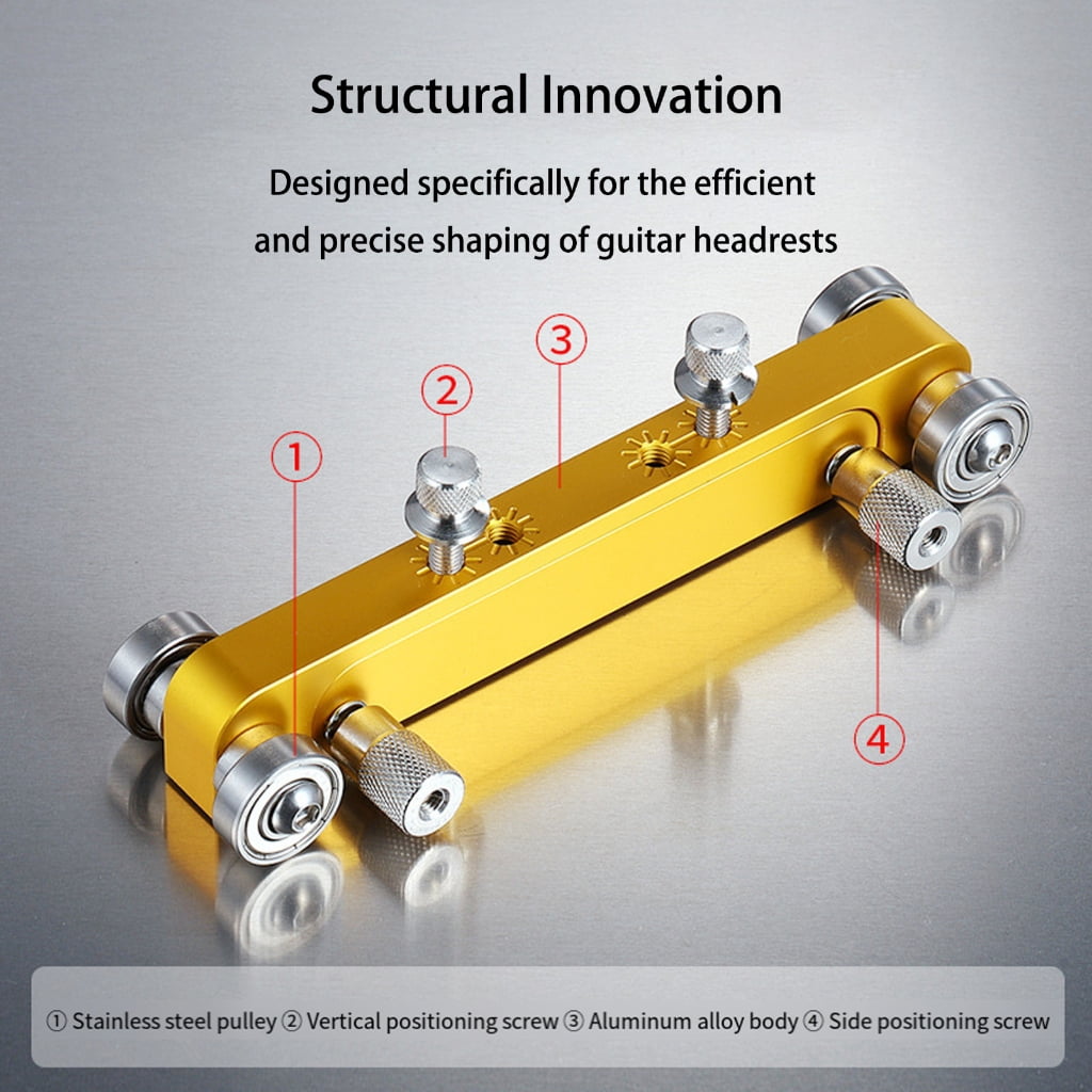 Professional Guitar Nut Slotting Tool Aluminum Alloy For Precise Bridge Adjust